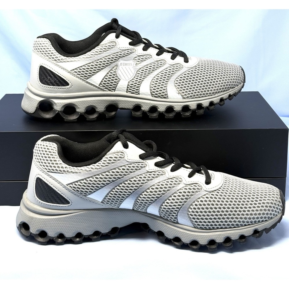 K-Swiss Tubes Comfort 200 Men's Size 10 Gray Black Running Shoes 07112-071